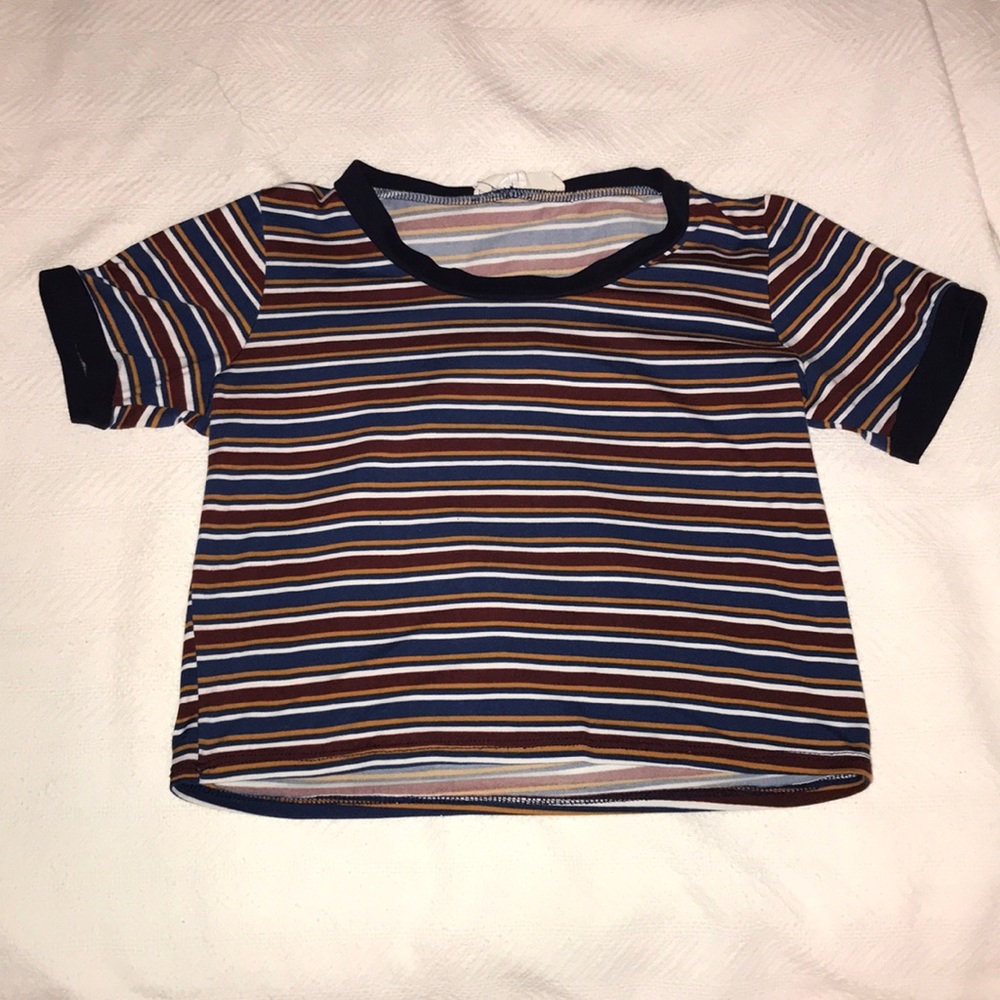 striped crop top
